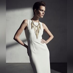 Large Geometric Shaped Articulated Statement Necklace